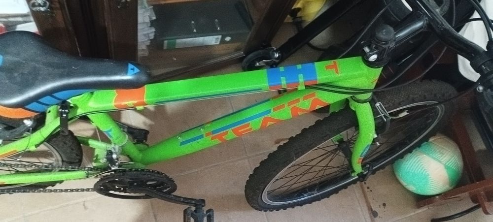 Bicicleta verde roda24