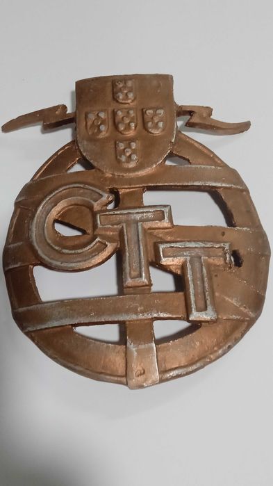 Publicidade CTT em metal