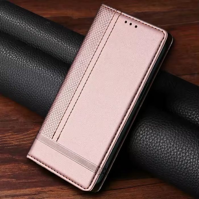Etui z klapką, magnetyczne do Samsung m54, różowe