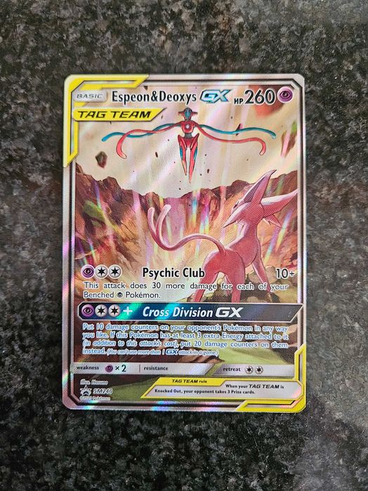 Espeon & Deoxys GX SM240 Near Mint Carta Pokemon