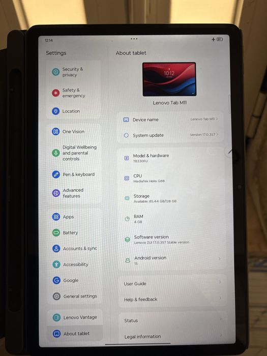 Tablet Lenovo Tab M11 + Caneta + Capa (Ideal para estudos)