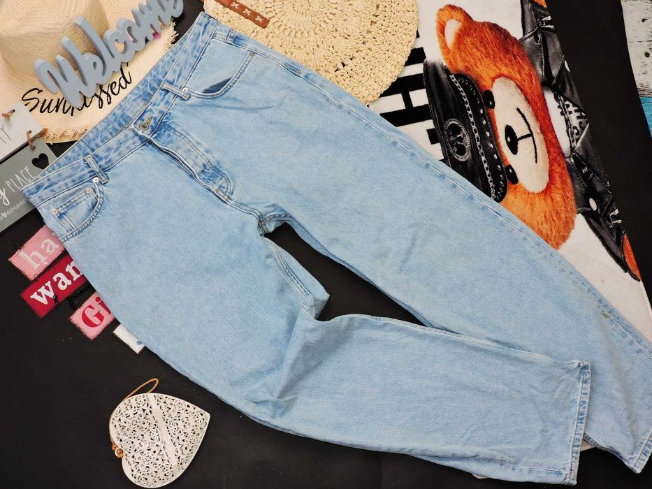 Zara Męskie spodnie jeans baggy szerokie r 44