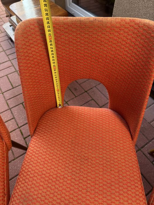 6 Krzeseł PRL Muszelka Bydgoskie Fabryki Mebli
