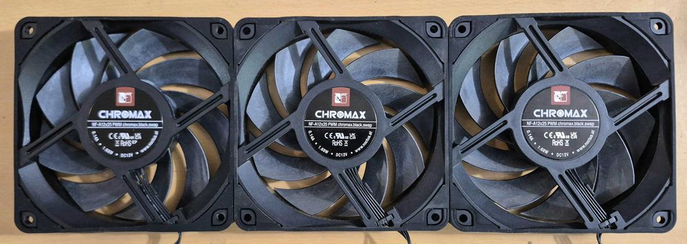 Ventoinha Noctua NF-A12x25 PWM Chromax Black Swap