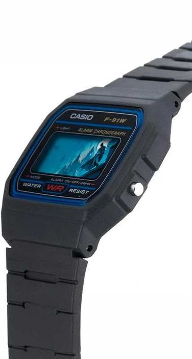 Casio F91W Modificado – Edição Batman, Novo