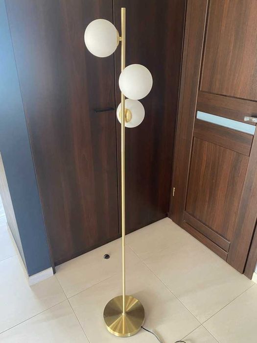 Westwing lampa złota białe kule 160 cm