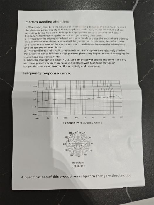 Mikrofon profesjonalny KTES kms 105