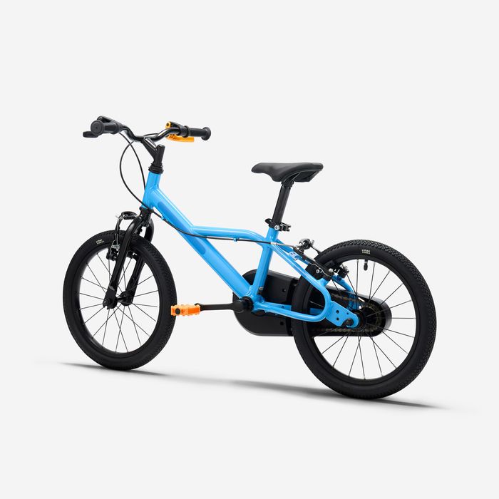 Bicicleta de Criança 16 polegadas 4-6 anos, DISCOVER 500 Azul