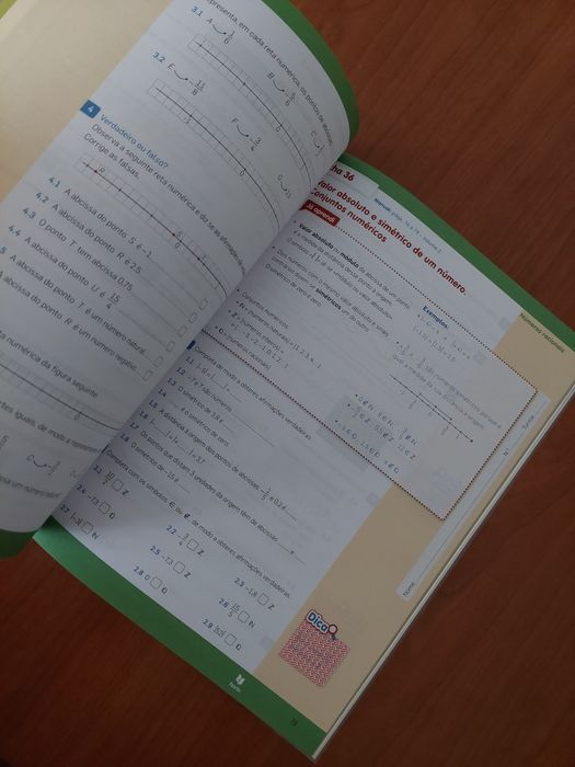 Livro de fichas/Caderno de Atividades 6 ano Matemática