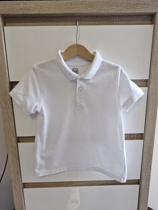 Koszulka - białe polo Cool Club (rozm 110)
