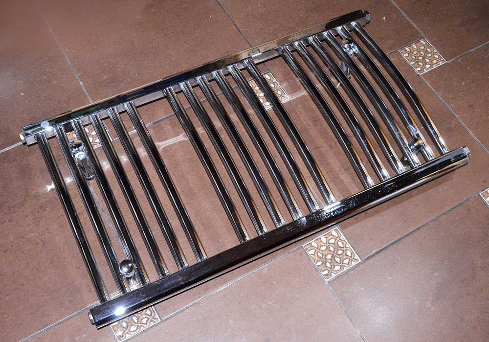 Srebrny / chrom kaloryfer łazienkowy - 50 x 94 cm