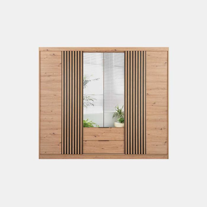 (szuflady,lustro,lamele,250x213x60) Szafa Majorka Darmowa dostawa