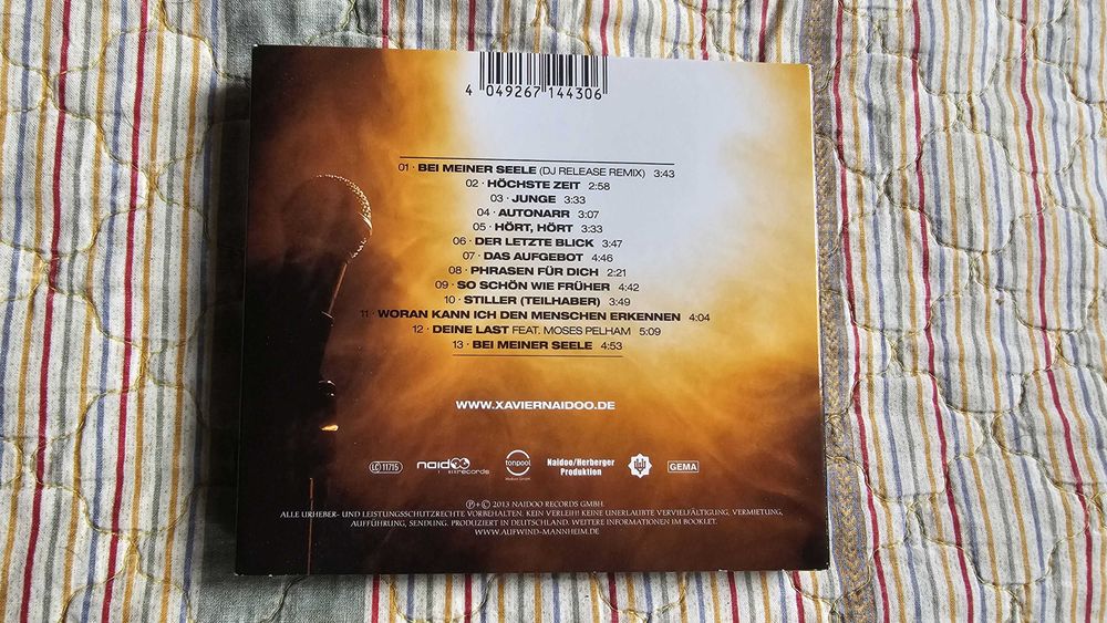 CD XAVIER NAIDOO - Bei Meiner Seele digipack