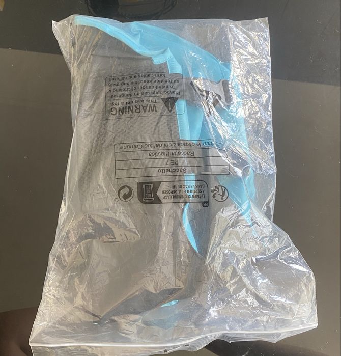 Bóia azul para cão