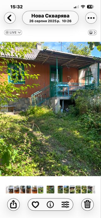 Деревяний будинок в селі Нова Скварява , Жовківського району