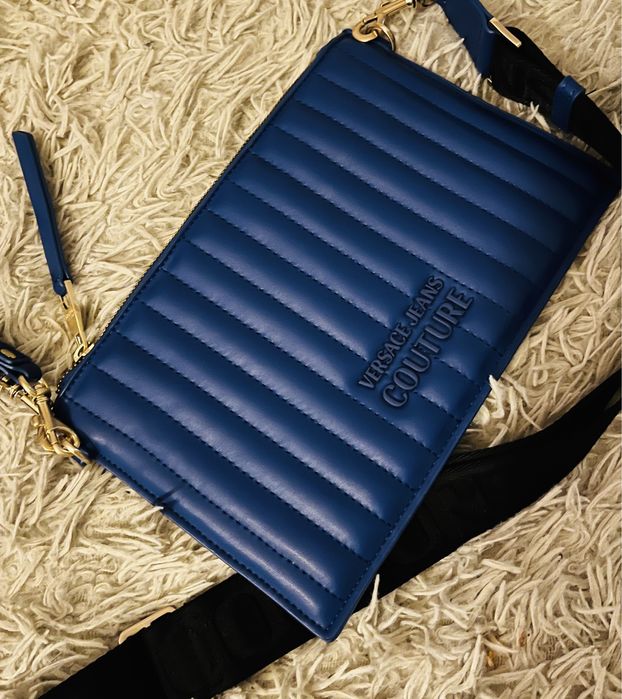 Torebka Kopertówka Versace niebieska