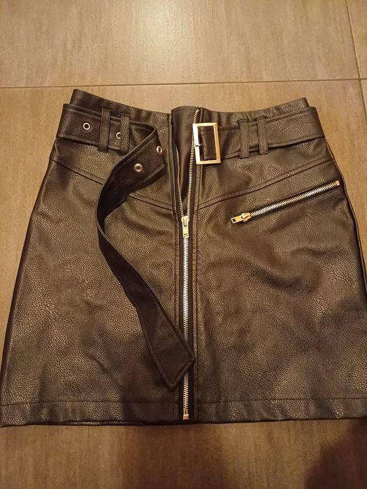 Nowa czarna skórzane spódnica rozmiar 32 Missguided