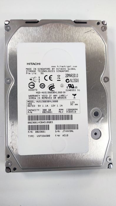 Серверний диск SAS HDD 3.5" 15k 300Gb 600Gb 15000 LFF
