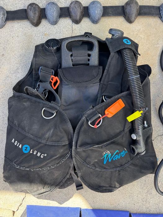 Equipamento completo de mergulho + Fato seco