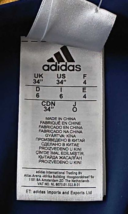 Kąpielówki, spodenki na basen ADIDAS Parley r. D6, UK34