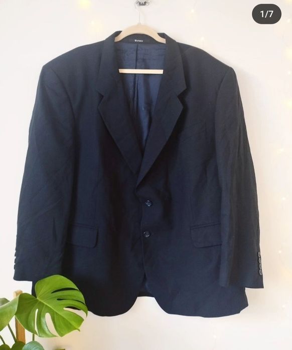 Garnitur męski Vistula Business marynarka spodnie granatowy 3XL