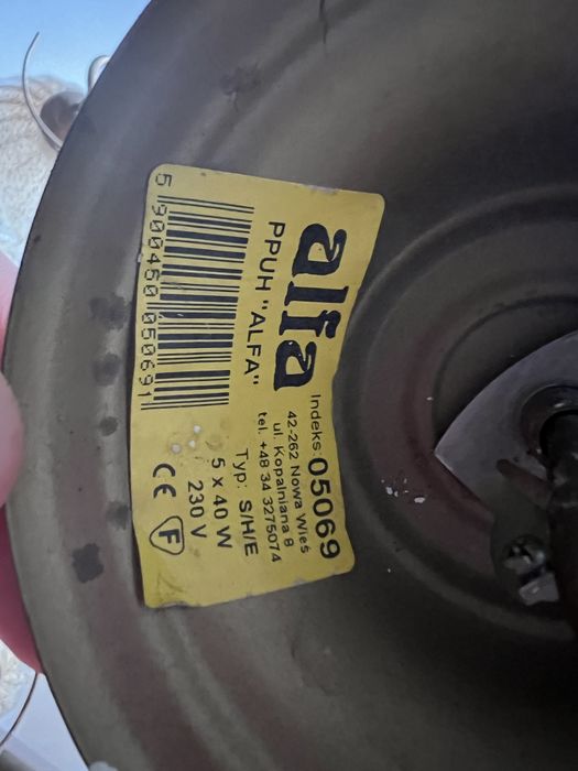 Żyrandol + kinkiety