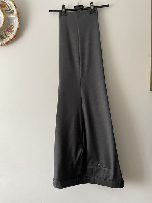 Wełniane  spodnie garniturowe 100% wełna Woolmark