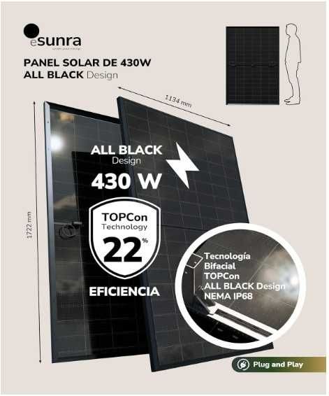 Kit Solar de 800W - Muito fácil de instalar Plug and Play