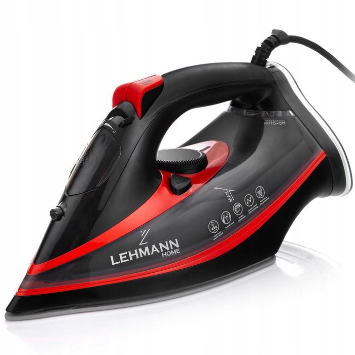 Żelazko Parowe Ceramiczne Strażak 3000W 22w1 Anti-Drip 200Cm 140G/Min