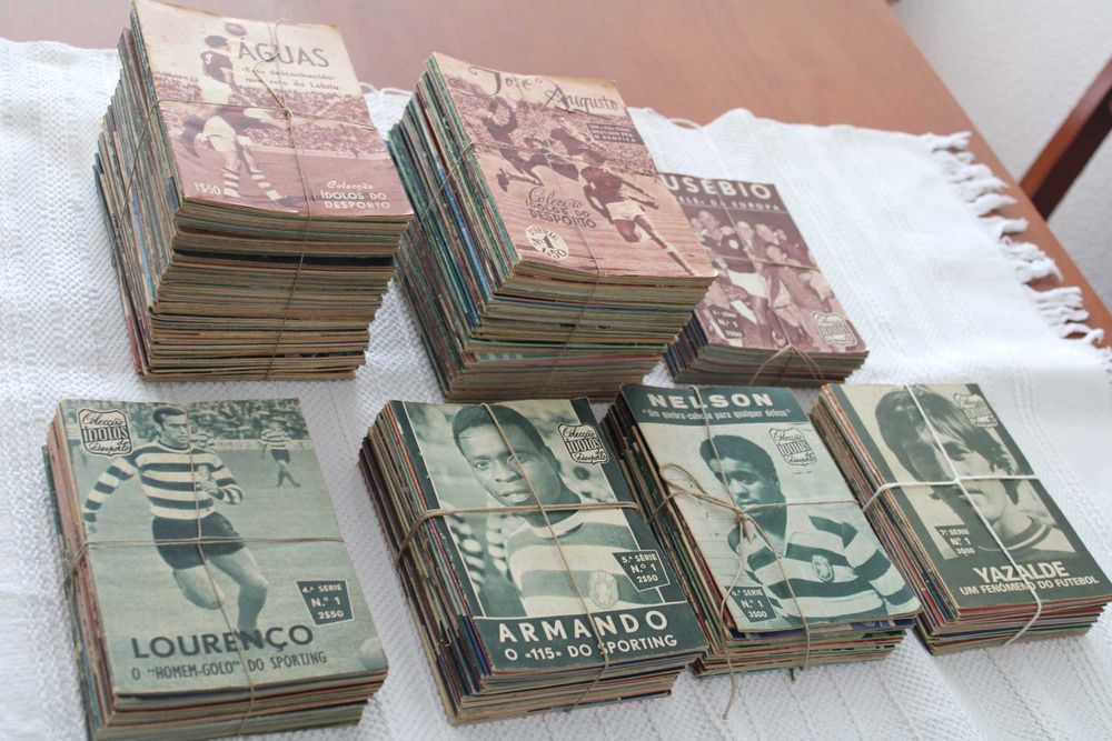 Coleção completa da 1ª  á 7 ª serie Ídolos do Desporto, 1956 a 1972