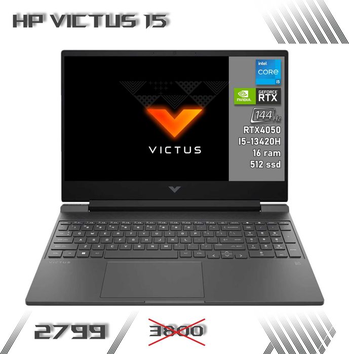 LAPTOP GAMINGOWY HP Victus RTX 4050 i5-13420H 144hz