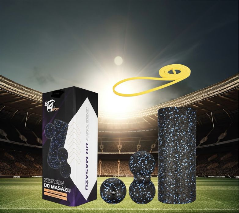 MEGA ZESTAW ROLLER do masażu wałek fitnes + GRATIS!