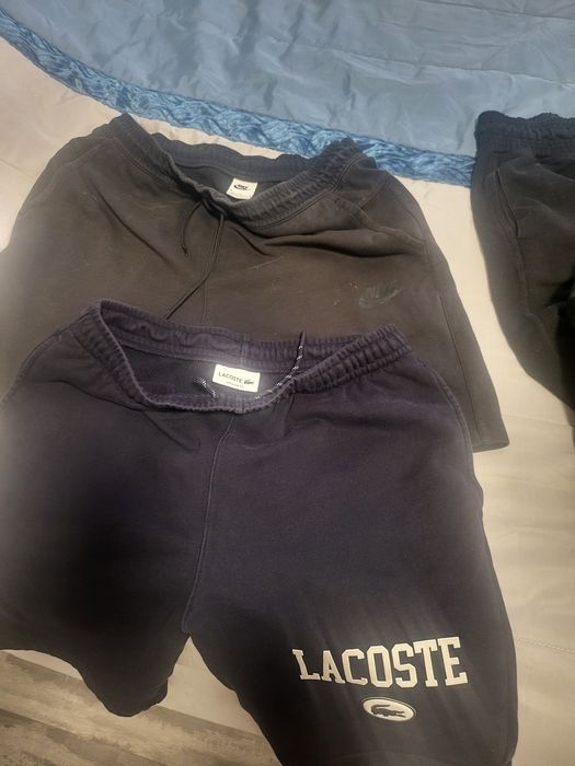 Calções lacoste azuis M, calções pretos nike M