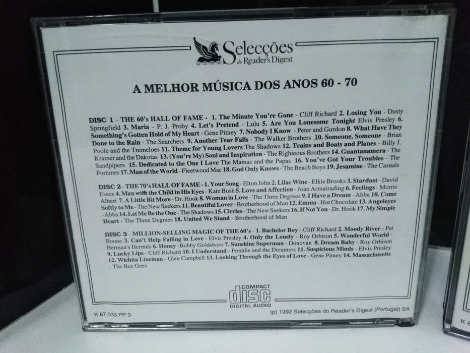 Cd A Melhor Música Dos Anos 60-70 Selecções Do Reader's Digest 6 Cds.