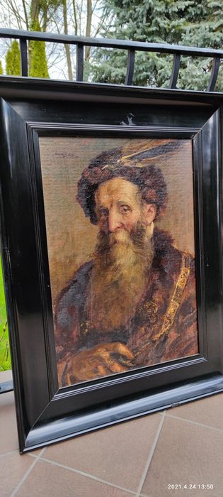 Portret mężczyzny. Autor Hans Tiel