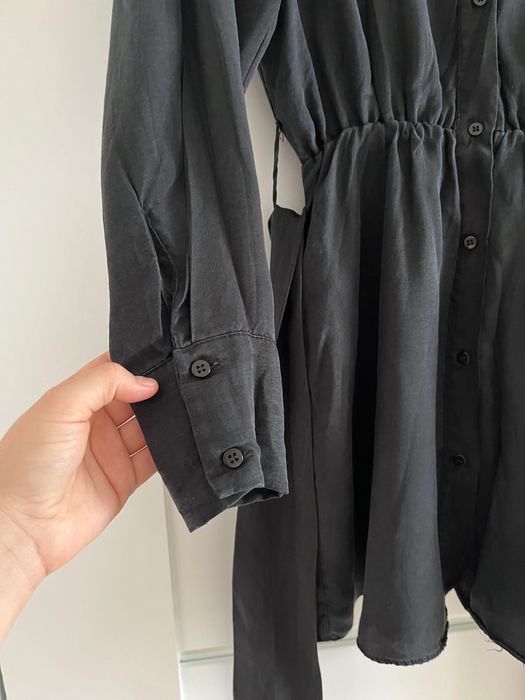 Czarna sukienka mini Zara XS