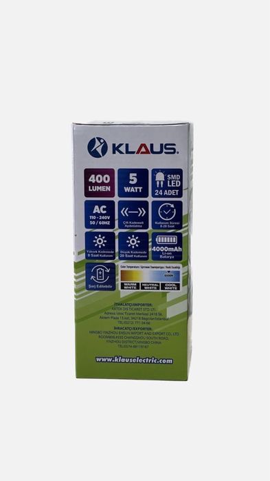 Klaus 24 led Power Bank Лампа Акумуляторна світлодіодна лампа фонарь