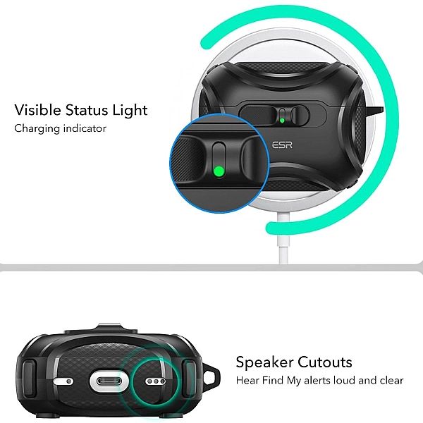 Esr Cyber Flicklock Halolock Magsafe Apple Airpods Pro 3 Black
