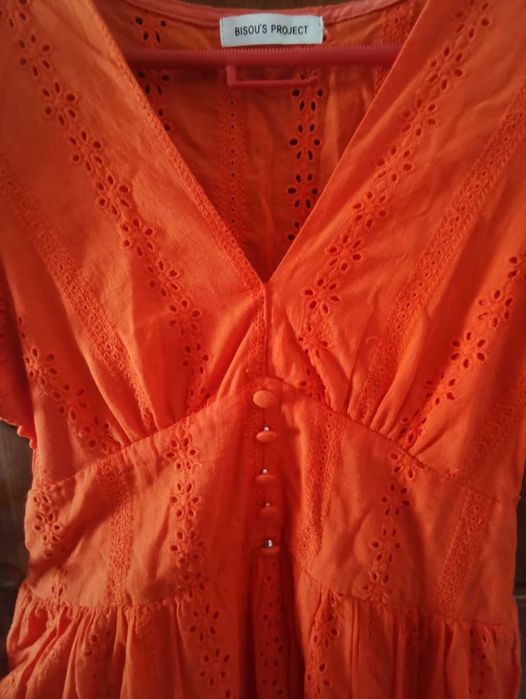 Vestido bordado inglês