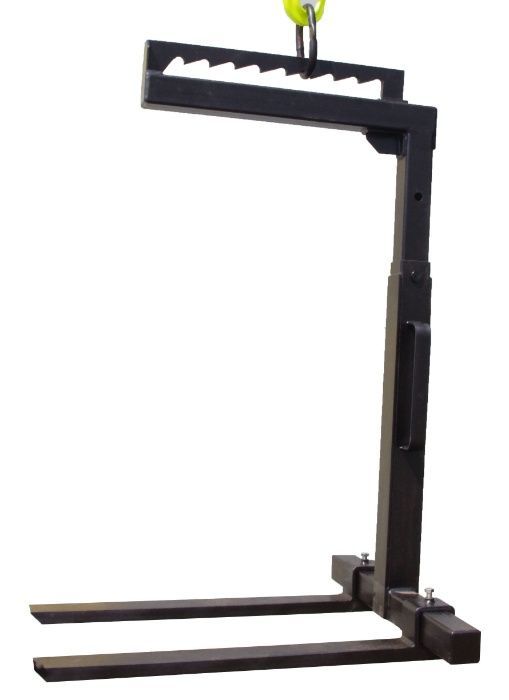 Widły do HDS / do palet + Rotator / Obrotnica 4,5 T + Hak 5T / CERTYF.