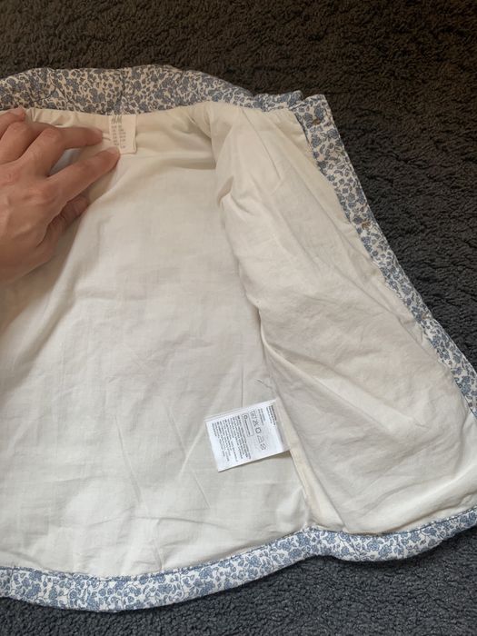 Casaco camisa acolchoado flores H&M - 9/12M