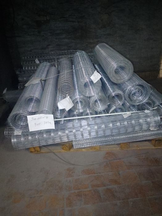 Від 1 м.кв Зварна оцинкована сітка, проволока оцинкована