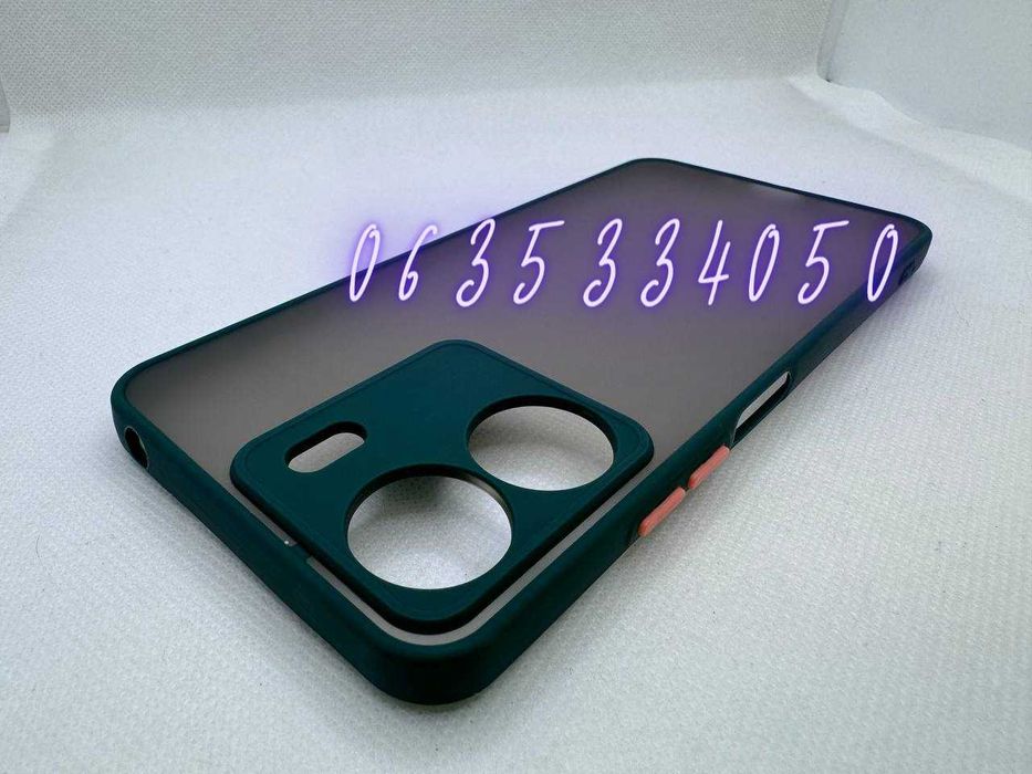 Противоударный матовый чехол для Xiaomi Redmi 13C Poco C65 бампер