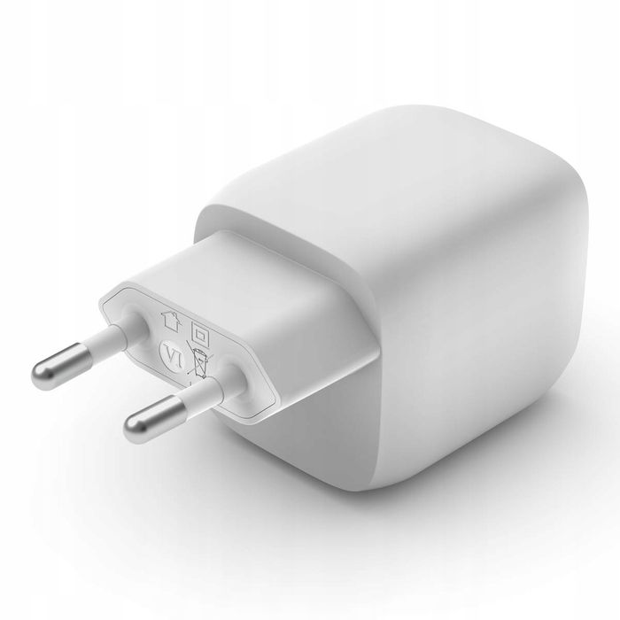 outlet belkin 45w pd pps dual usb-c gan charger white