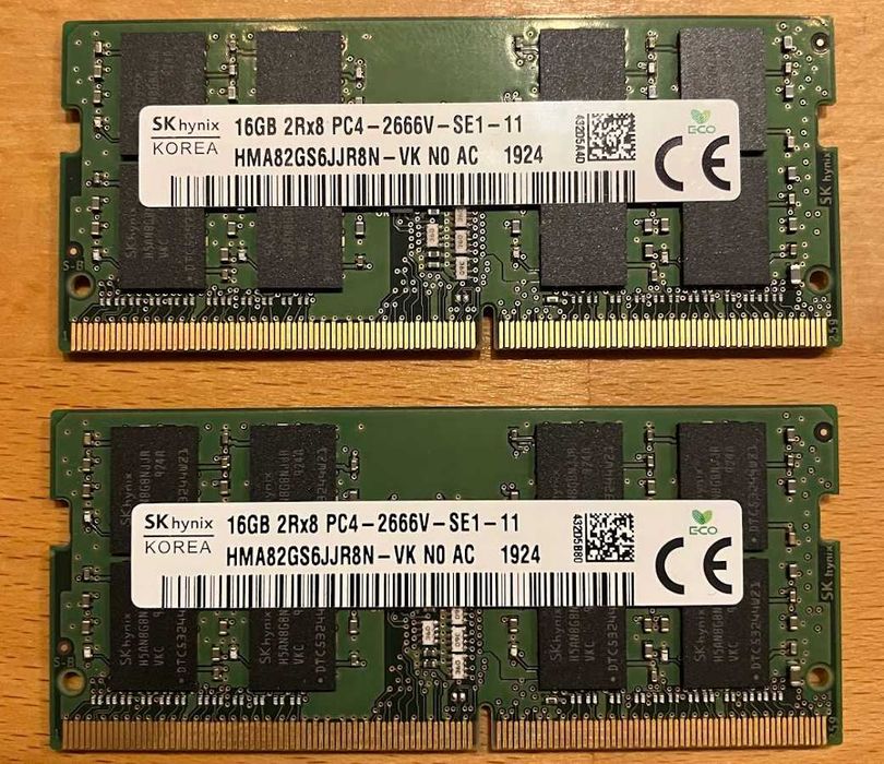 Pamięć RAM SO-DIMM DDR4 SK-Hynix zestaw 2*16GB (32GB) HMA82GS6JJR8N-VK