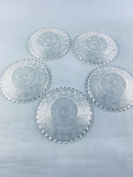 Talerzyki deserowe szklne winogrona