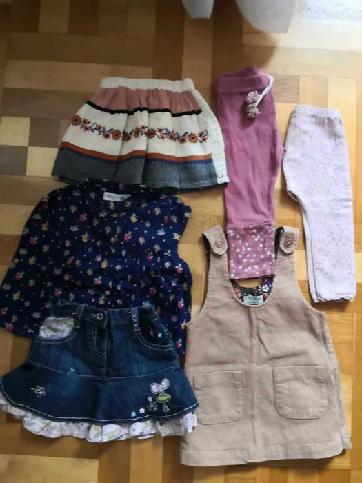 Paka ubranek dla dziewczynki r 80 głównie Zara