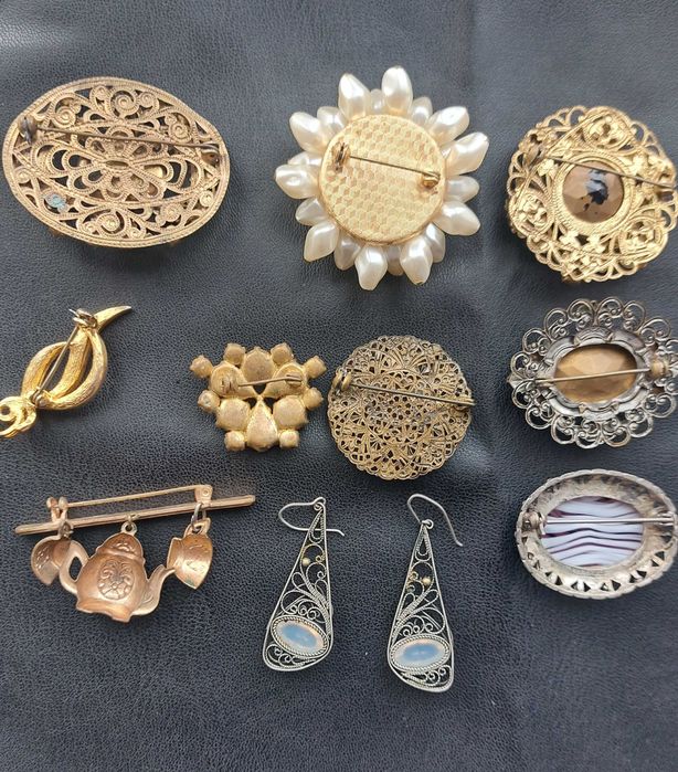 Брошки, сережки вінтаж