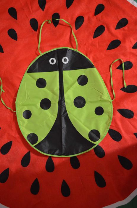 Детский фартук божья коровка для творчества, 5-6 лет.