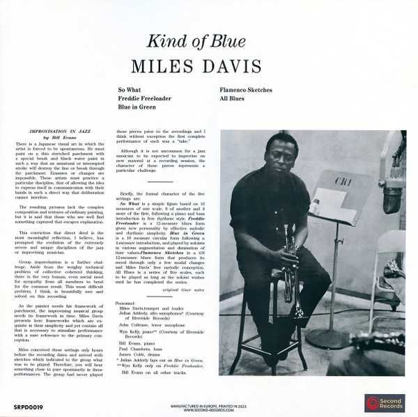 Вінілова платівка Miles Davis — Kind of Blue (1LP, 180 г, Black Vinyl)